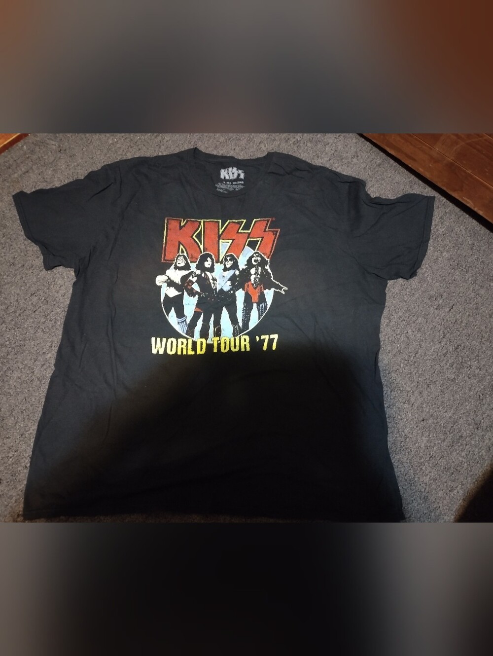 Kiss World Tour 1977 Women's Short-Sleeve Shirt Size 3X